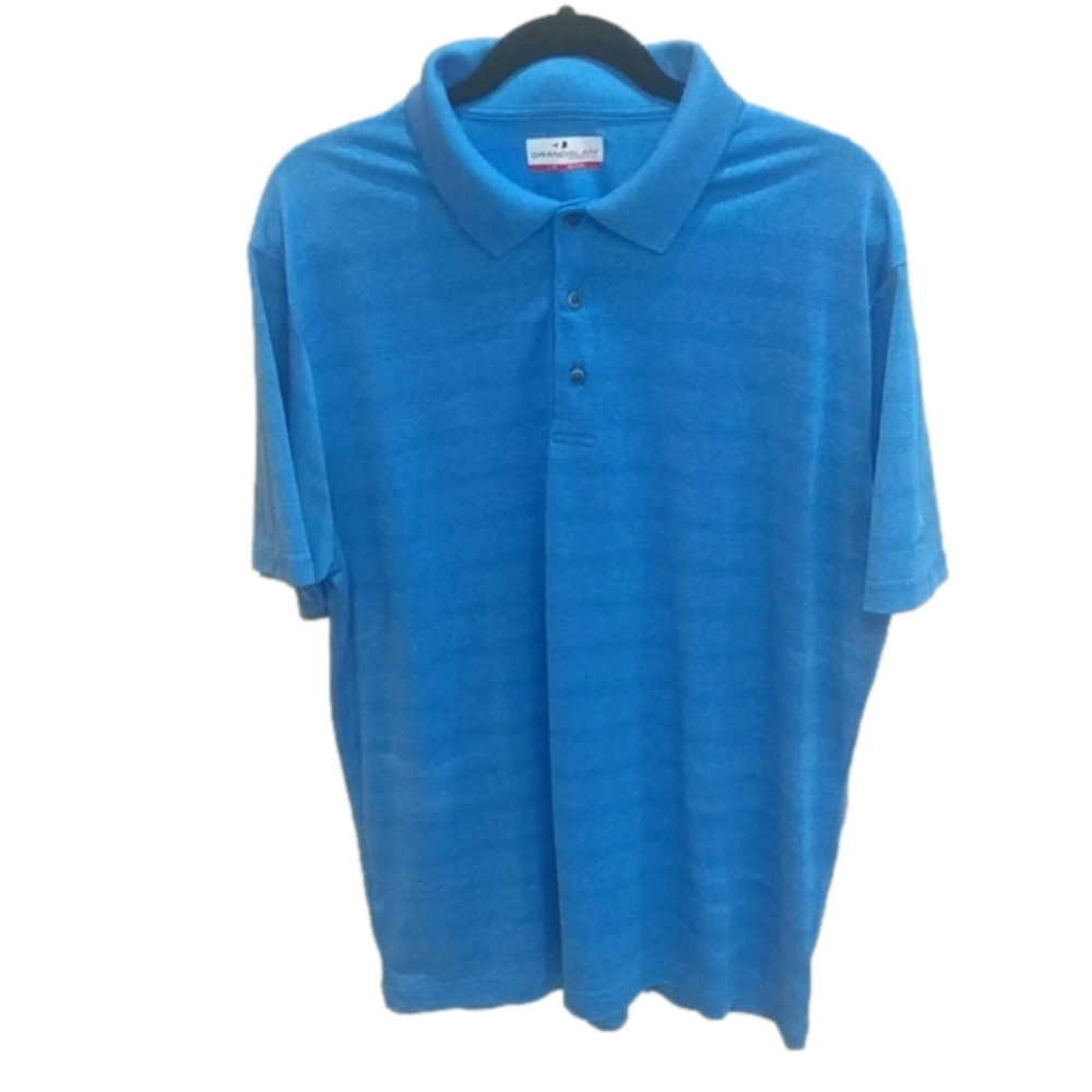 Grandslam Men's Performance Shirt Blue Sz L